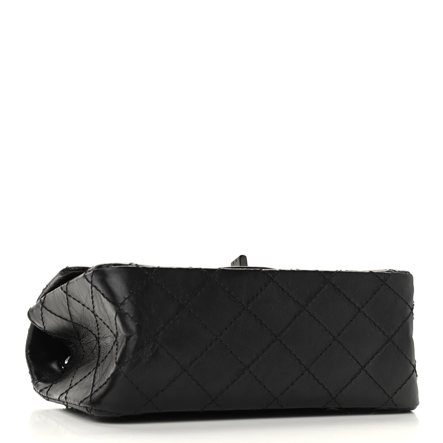 Chanel Aged Calfskin Quilted 2.55 Reissue Mini Flap So Black 4 of 9