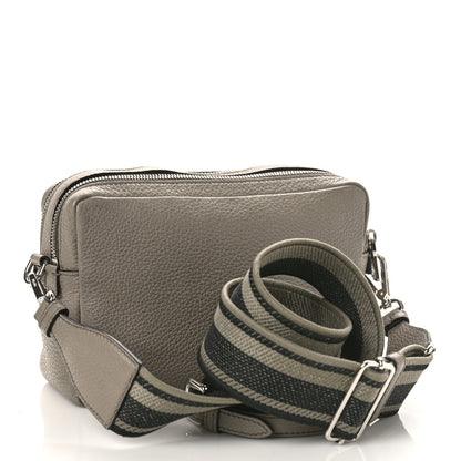 Prada Vitello Daino Soft Medium Double Zip Shoulder Bag Argilla 3 of 9