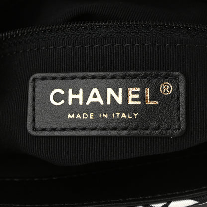 Chanel Canvas Printed Deer Coco Mini Single Flap Gray Black 6 of 11