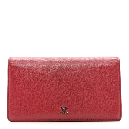 Chanel Caviar Sevruga Yen Wallet Pink 1 of 12