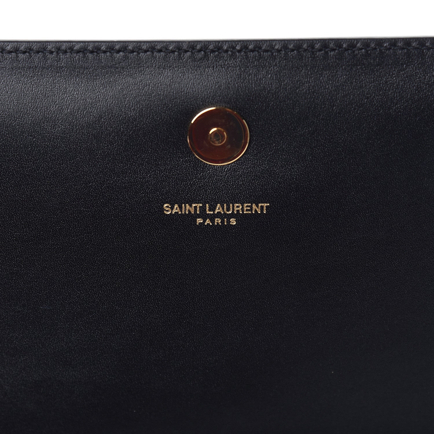 Saint Laurent Calfskin Classic Monogram Kate Heart Clutch Black Deep Rubin 7 of 10
