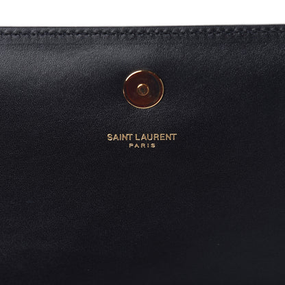 Saint Laurent Calfskin Classic Monogram Kate Heart Clutch Black Deep Rubin 7 of 10
