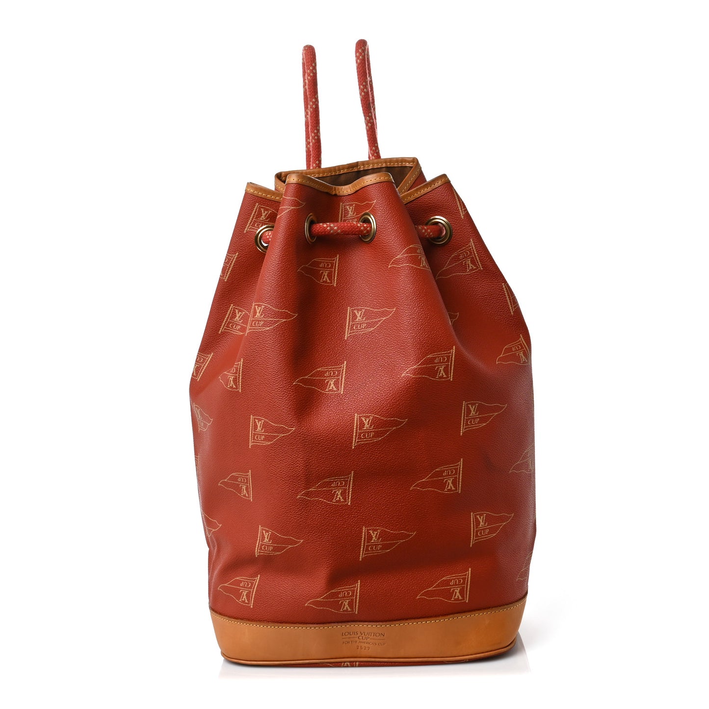 Canvas Americas Cup 1995 Saint Tropez Drawstring Bag Red