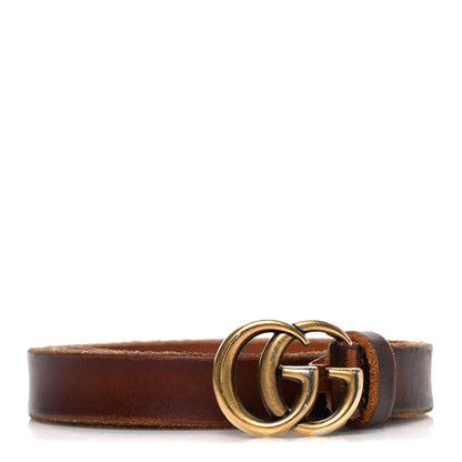 Gucci Faded Calfskin Double G 20mm Belt 80 32 Cuir 1 of 5