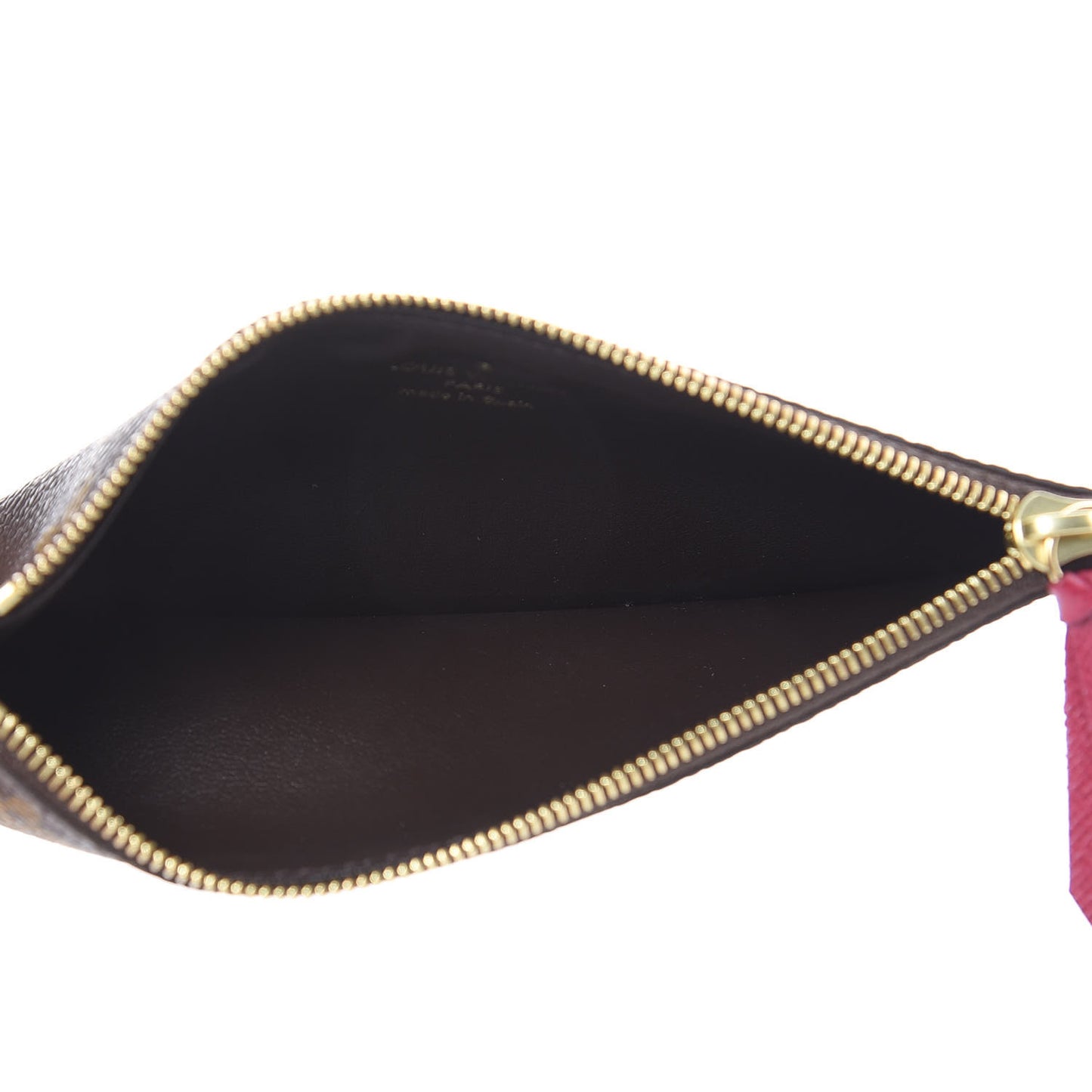 Monogram Josephine Wallet Zippered Insert Fuchsia