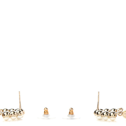 Chanel Pearl Quilted CC Flap Bag Earrings Gold 3 of 4