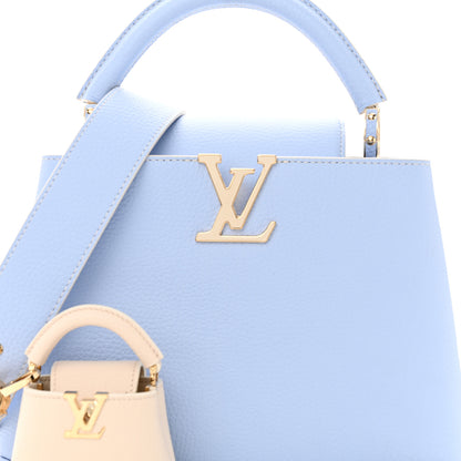 Louis Vuitton Taurillon MiniMe Capucines BB Candy Blue 8 of 11