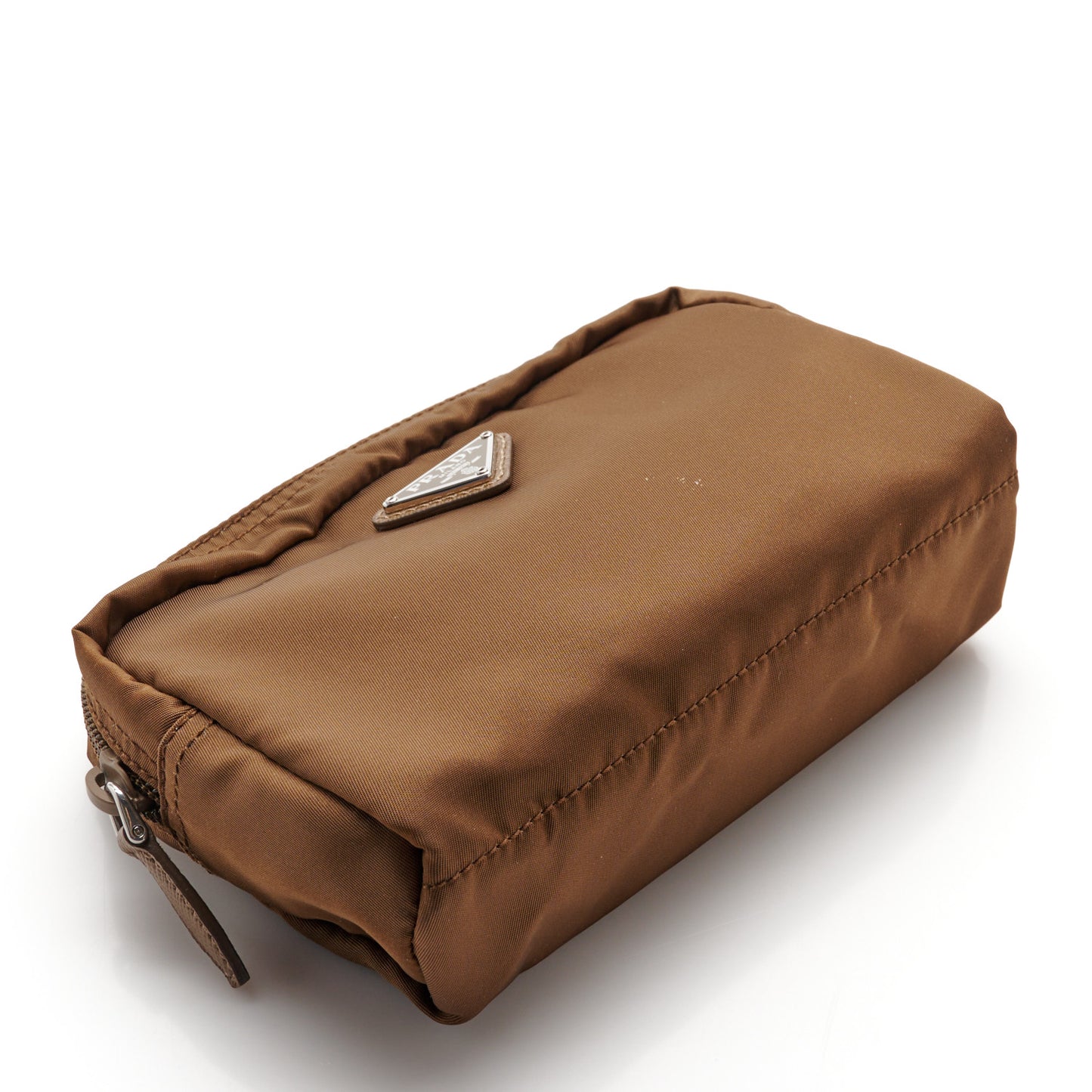 Tessuto Nylon Cosmetic Pouch Cacao