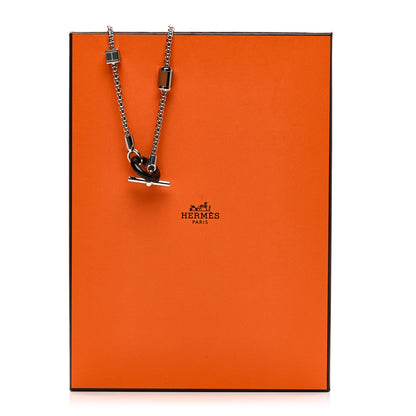 Hermes Palladium Buffalo Horn Swift Meli-Melo Necklace Gold 6 of 6