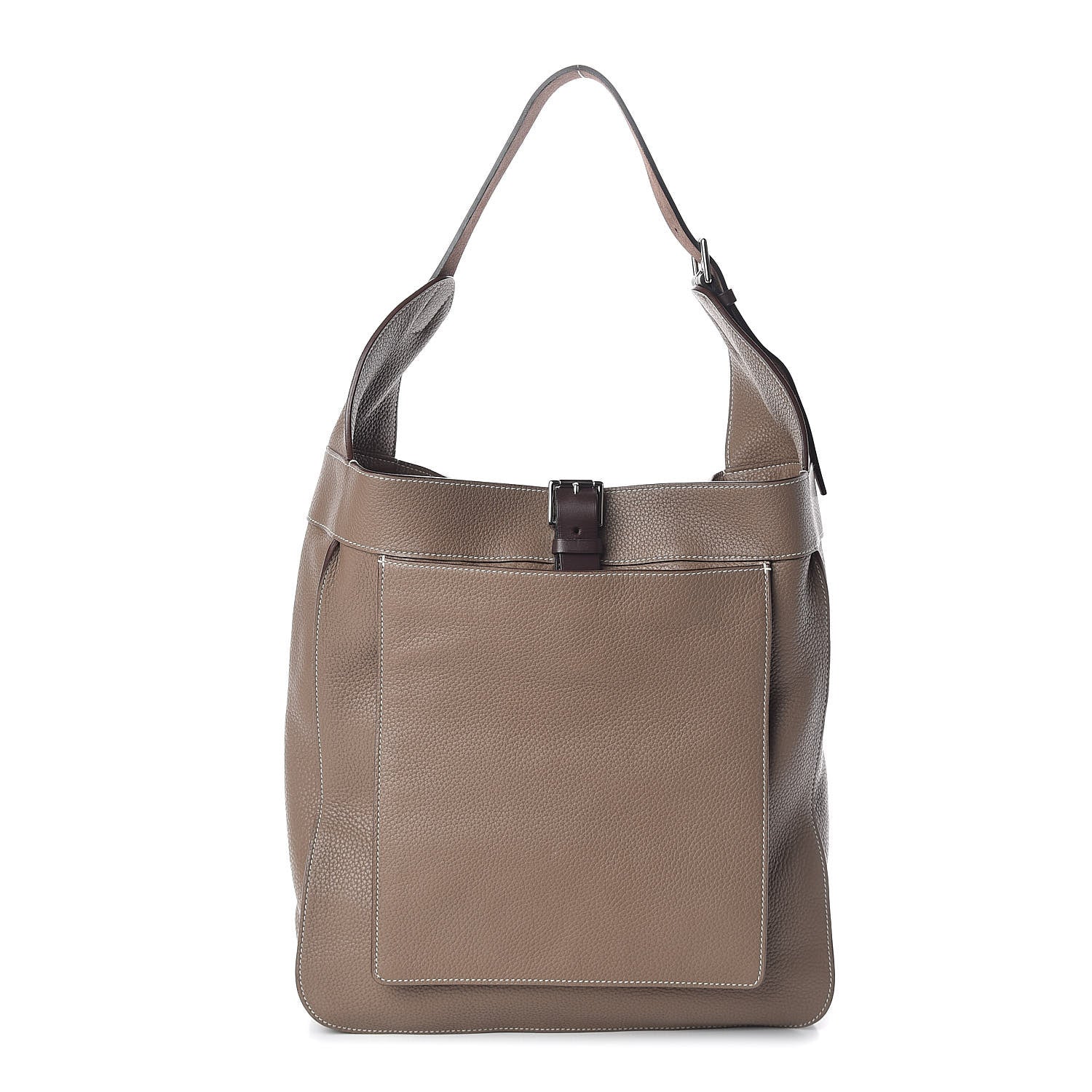 Hermes Taurillon Clemence Marwari GM Etoupe 1 of 9
