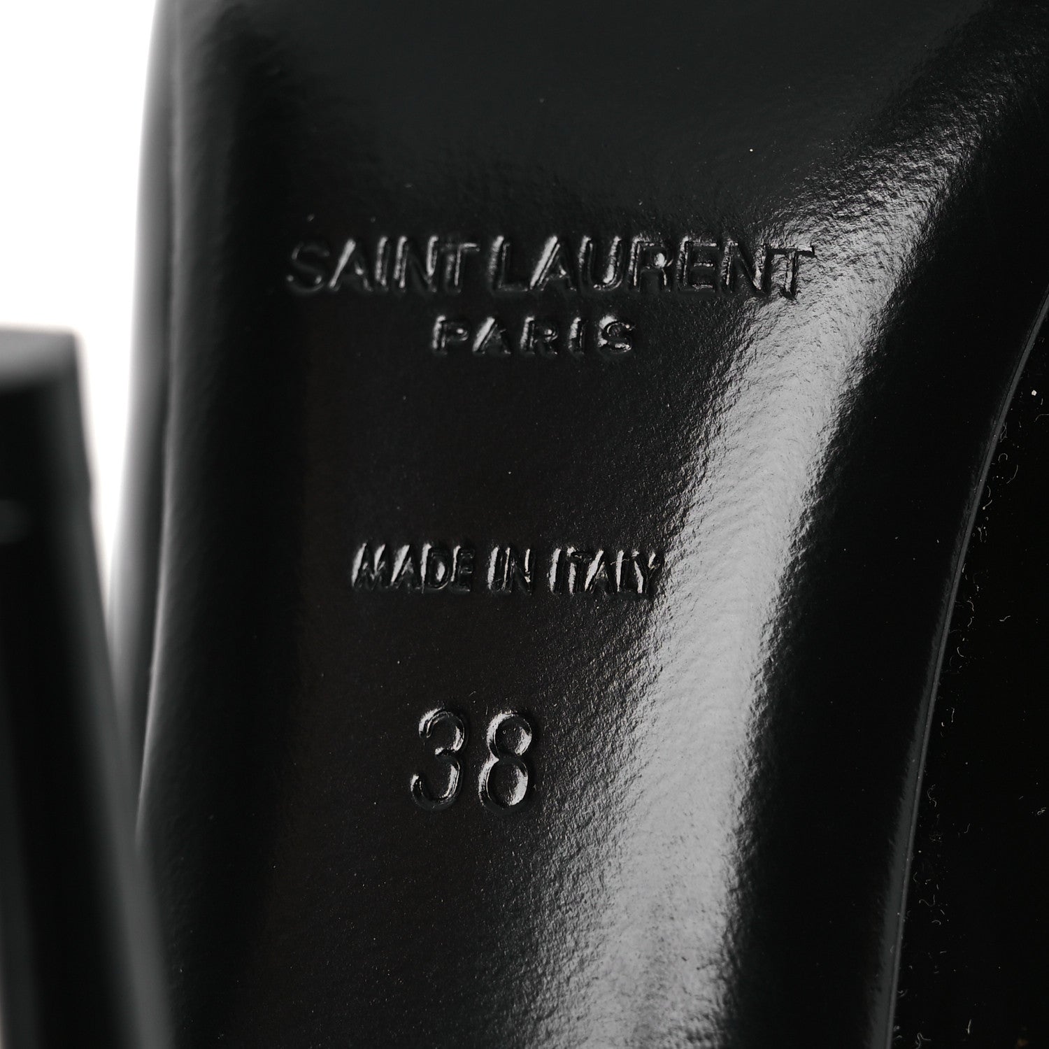 Saint Laurent Vernice Seta Soft Norma 90 Pumps  38 Black 8 of 10