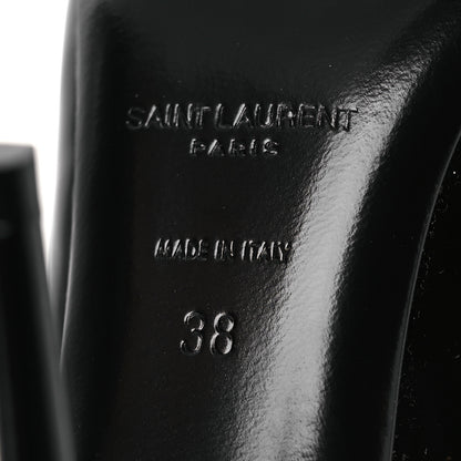 Saint Laurent Vernice Seta Soft Norma 90 Pumps  38 Black 8 of 10