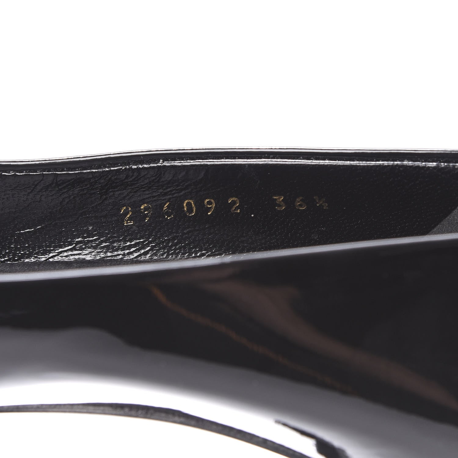 Gucci Patent Calfskin Pumps 36.5 Black 7 of 11