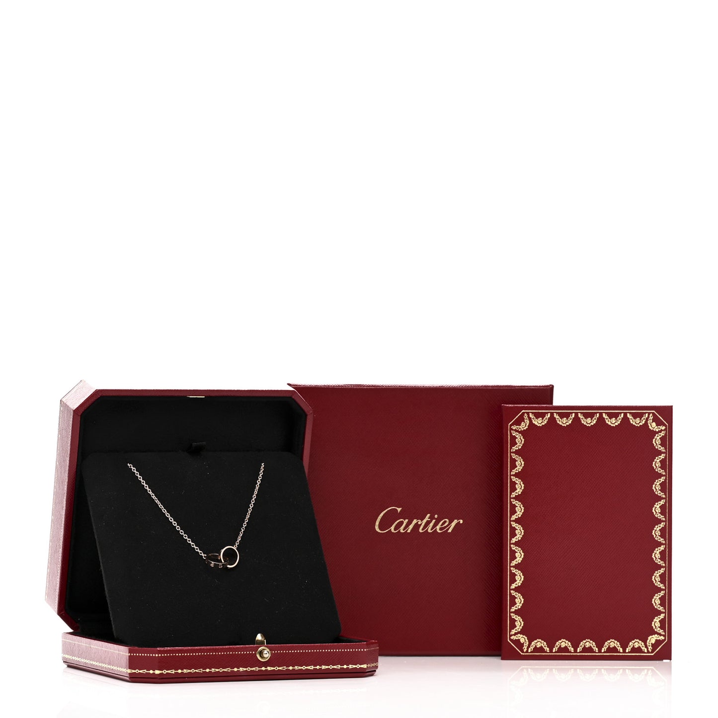 18K Pink Gold Interlocking LOVE Necklace