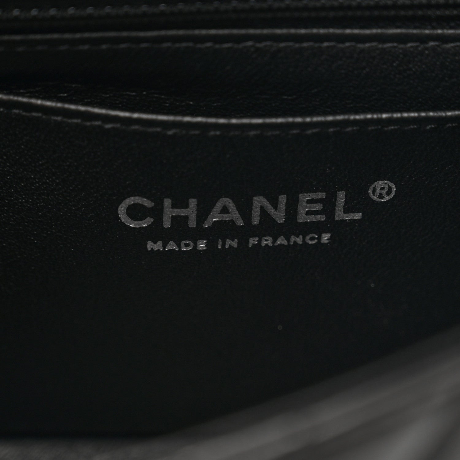 Chanel Lambskin Chevron Quilted Mini Rectangular Flap So Black 6 of 12