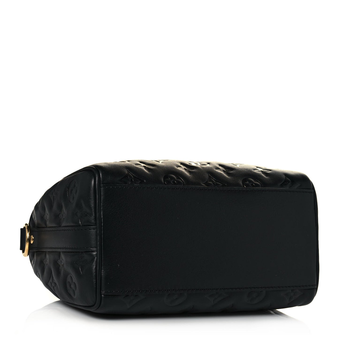 Lambskin Embossed Monogram Speedy 22 Bandouliere Black