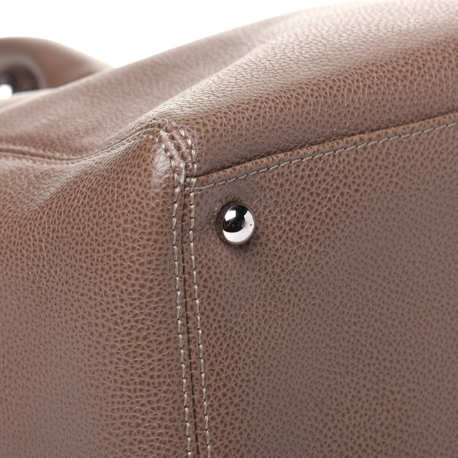 Chanel Calfskin Cerf Executive Shopper Tote Light Brown 9 of 16
