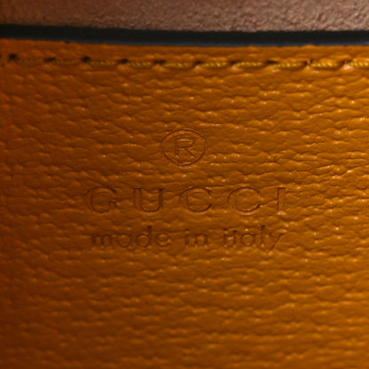 Gucci Textured Dollar Calfskin Web Mini Diana Tote Bag Yellow Dusty Azure 6 of 13