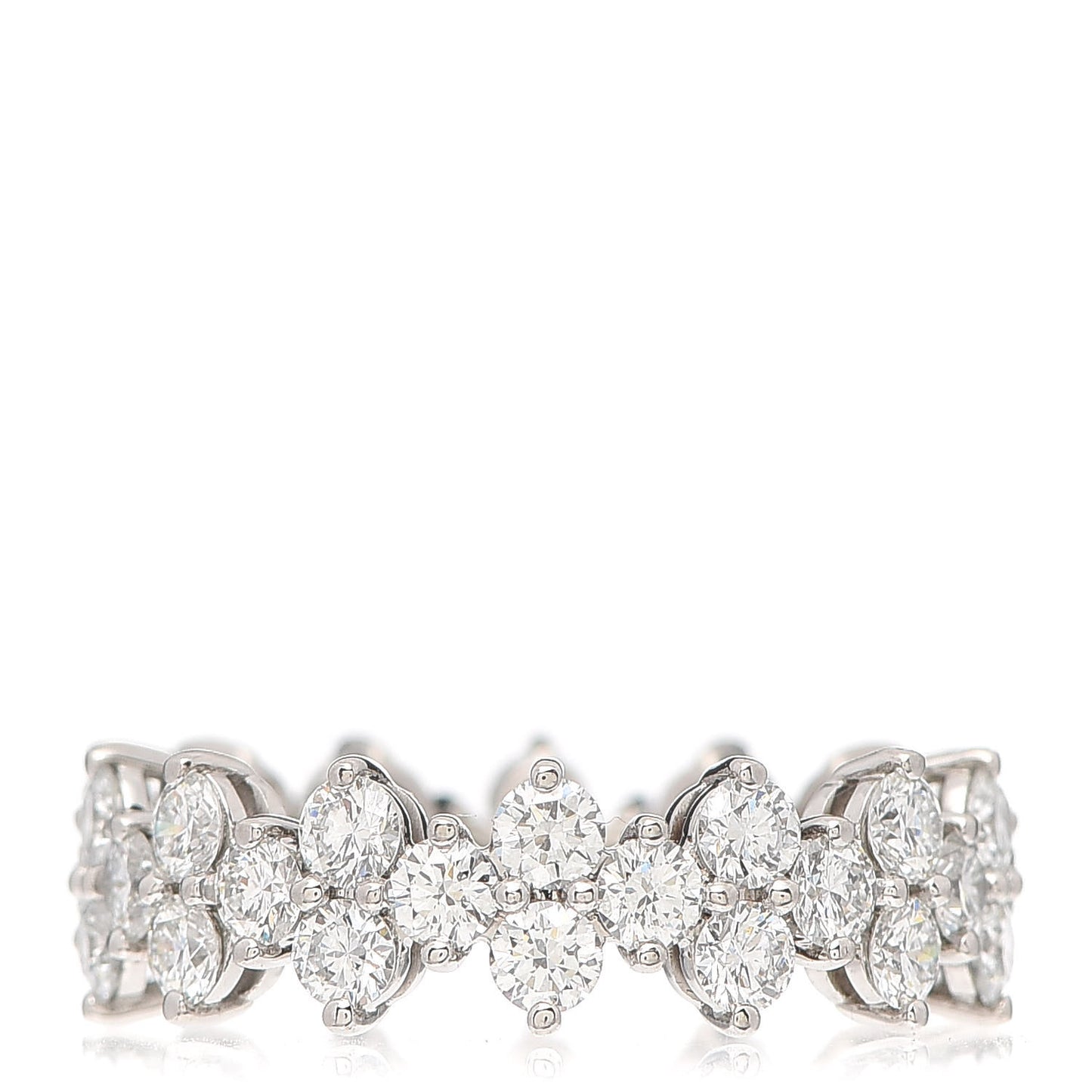 Platinum Diamond Aria Band Ring 51 5.75