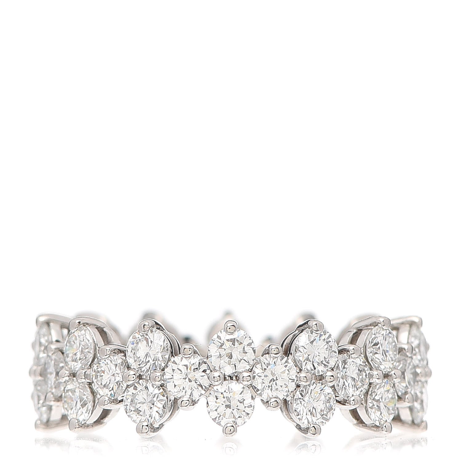 Tiffany Platinum Diamond Aria Band Ring 51 5.75 3 of 5