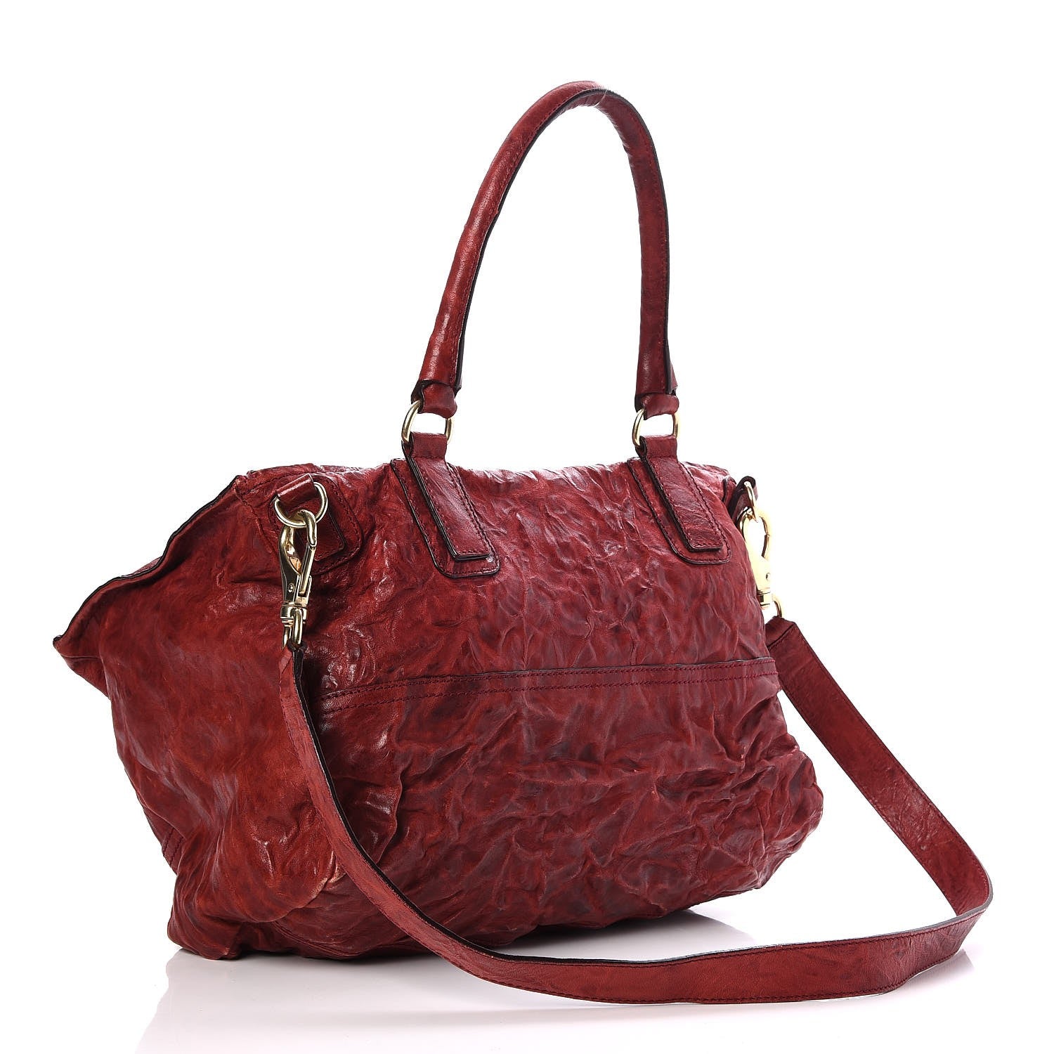 Givenchy Tumbled Sheepskin Large Pandora Red 3 of 7