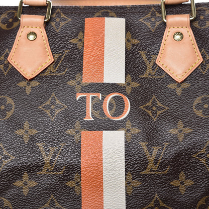 Louis Vuitton Monogram My LV Heritage Speedy Bandouliere 30 Orange White 13 of 14