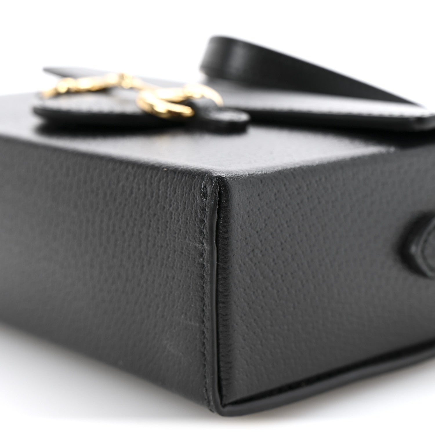 Gucci Calfskin Horsebit 1955 Shoulder Bag Black 10 of 11