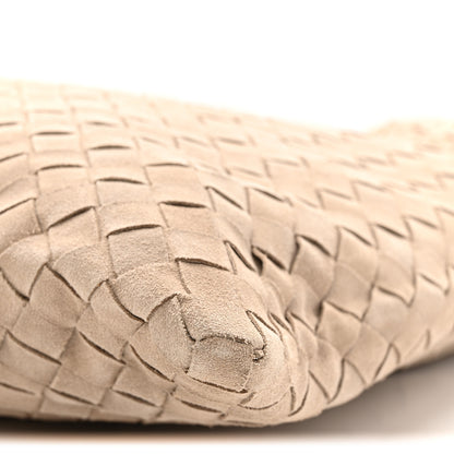 Bottega Veneta Suede Intrecciato Large Hop Mastice 10 of 10