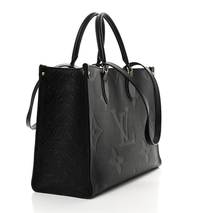 Louis Vuitton Empreinte Monogram Giant OnTheGo MM Black 3 of 10