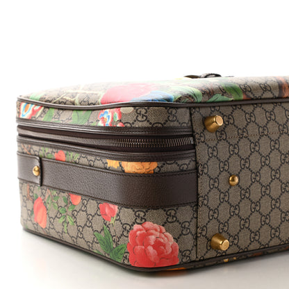 Gucci GG Supreme Monogram Tian Web Suitcase Beige Multicolor New Acero 8 of 11