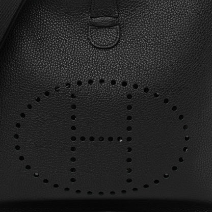Hermes Taurillon Clemence Evelyne III GM Black 8 of 11