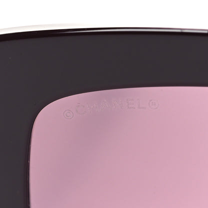 Chanel Acetate Calfskin Square Sunglasses 5474-Q-A Burgundy 8 of 9