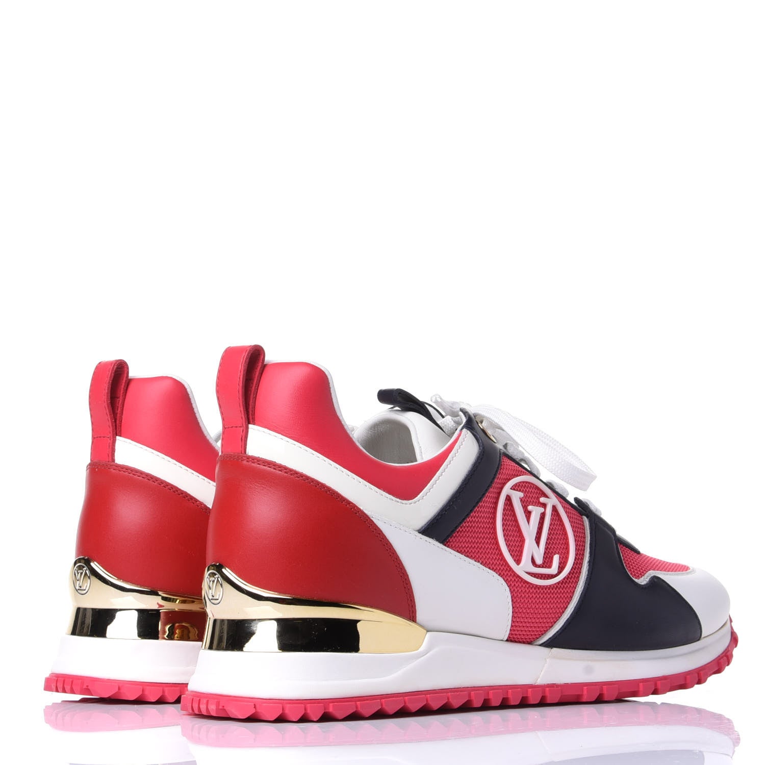 Louis Vuitton Calfskin Run Away Sneakers 37.5 Framboise Pink 4 of 10