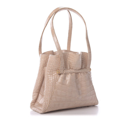 Judith Leiber Crocodile Evening Bag Pink 3 of 10