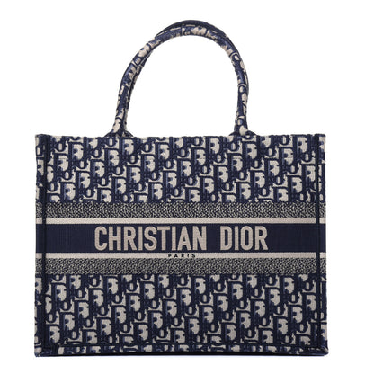 Christian Dior Oblique Medium Book Tote Blue Multicolor 1 of 14