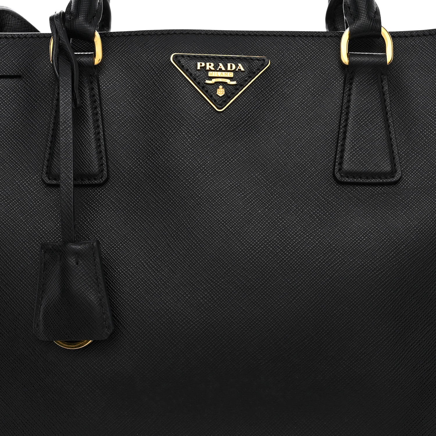 Prada Saffiano Medium Galleria Double Zip Tote Black 11 of 13