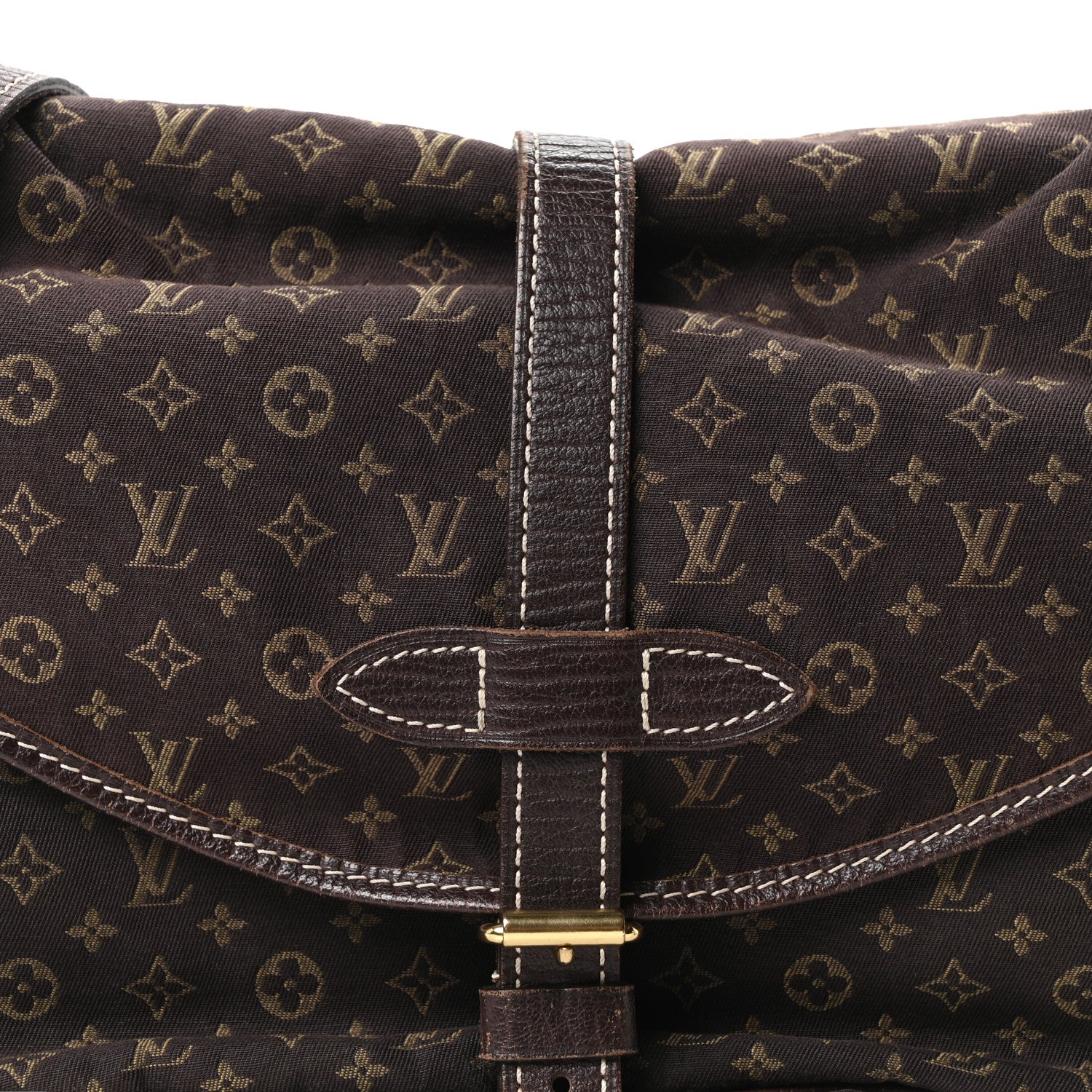Louis Vuitton Monogram Mini Lin Saumur Ebene 7 of 9