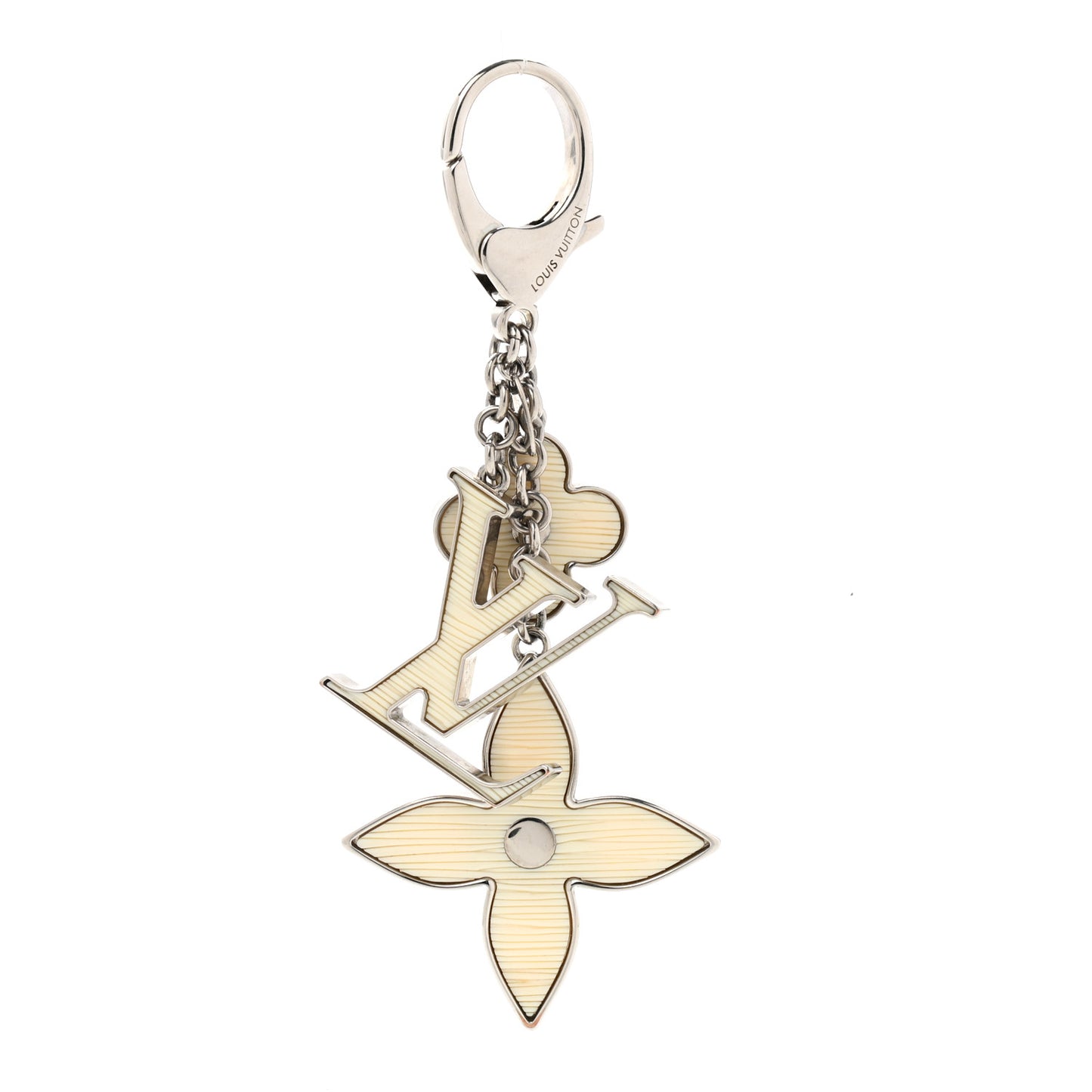 Fleur d Epi Bag Charm Ivory