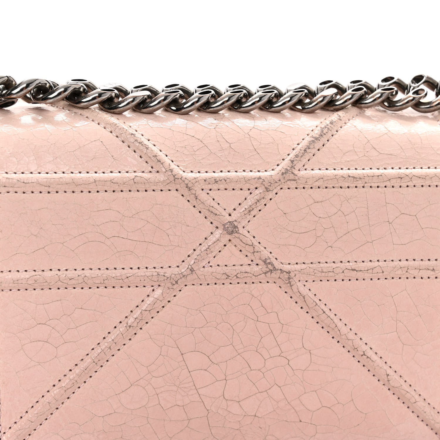 Christian Dior Ceramic Effect Deerskin Small Diorama Flap Bag Pink 15 of 15