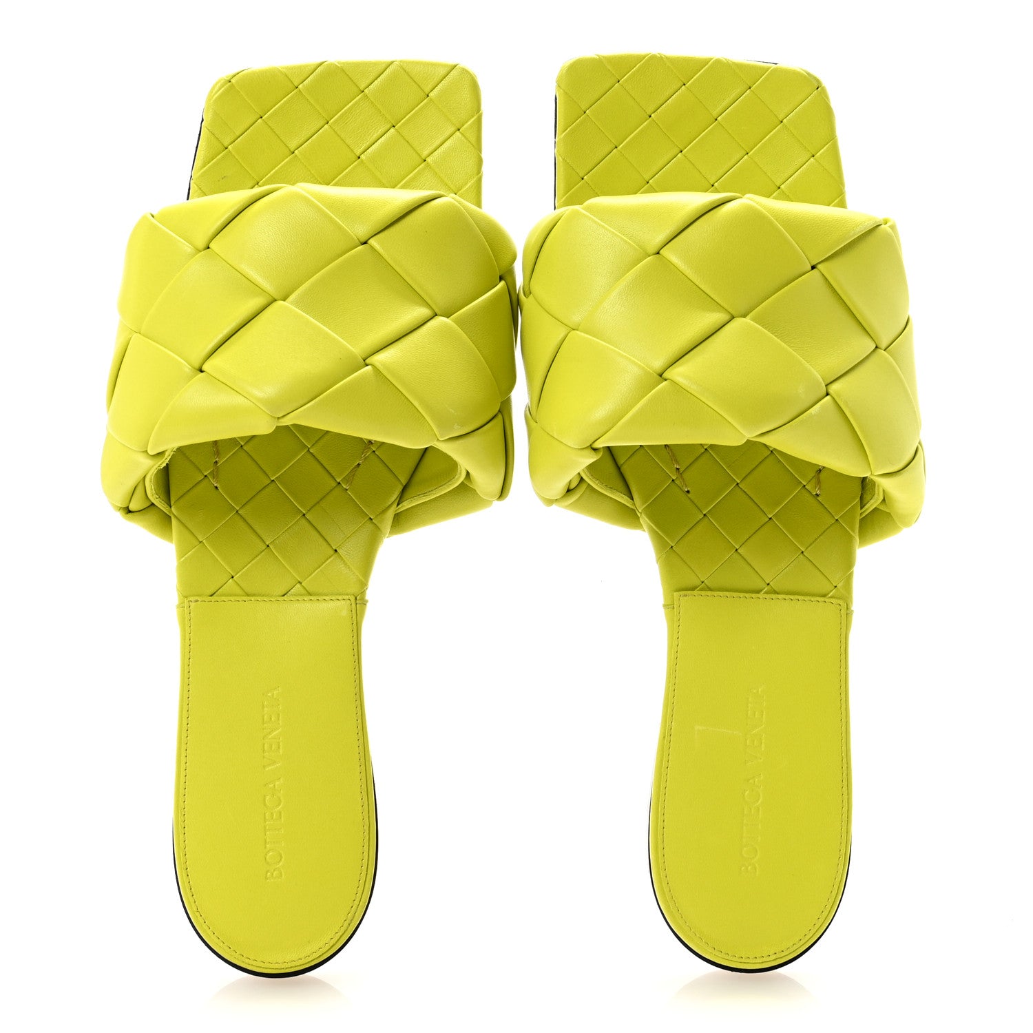 Bottega Veneta Nappa Maxi Intrecciato Lido Flat Sandals 41 Kiwi 2 of 8