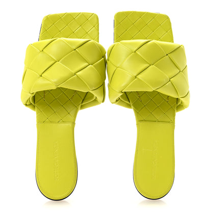 Bottega Veneta Nappa Maxi Intrecciato Lido Flat Sandals 41 Kiwi 2 of 8