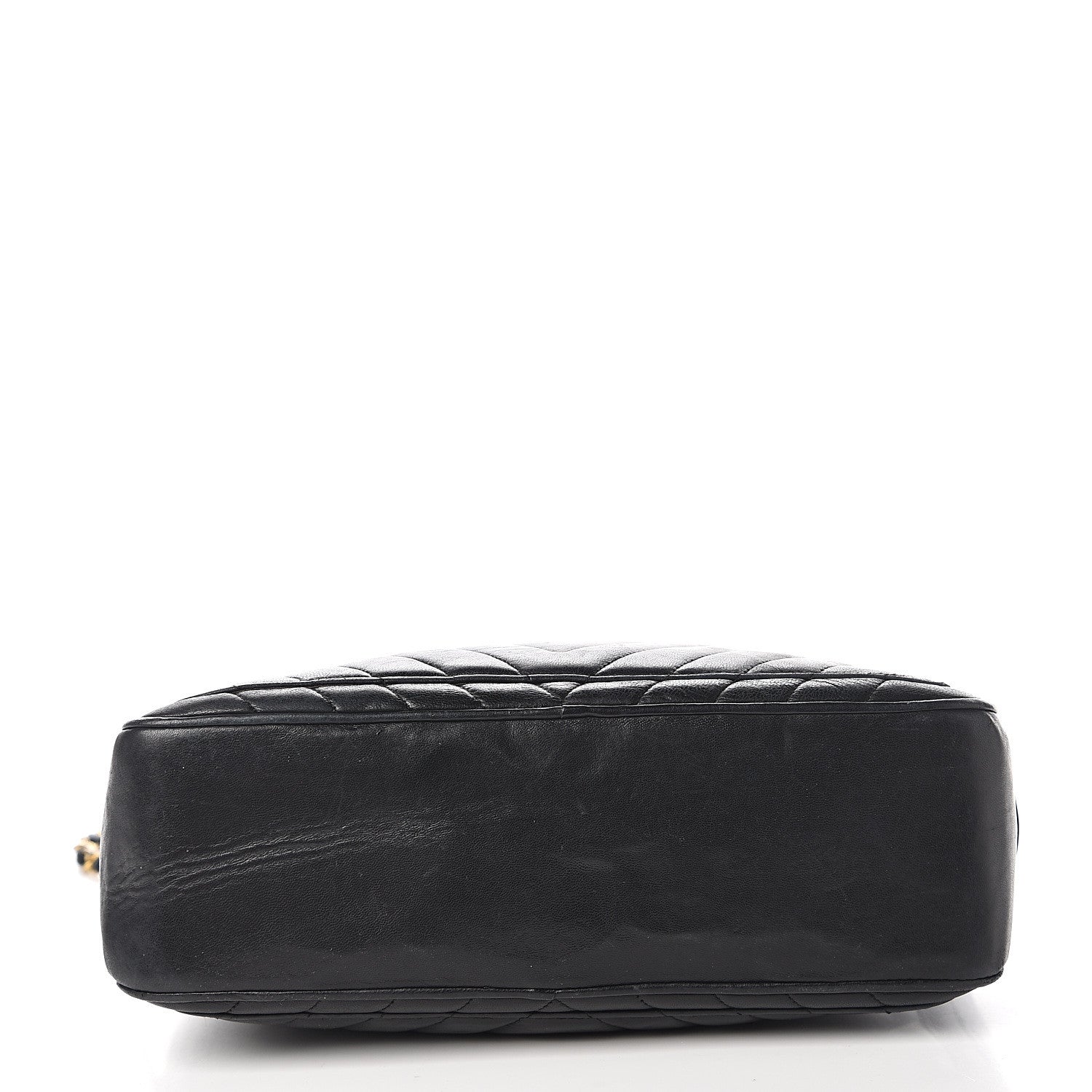 Chanel Lambskin Chevron Quilted Shoulder Bag Black 11 of 12
