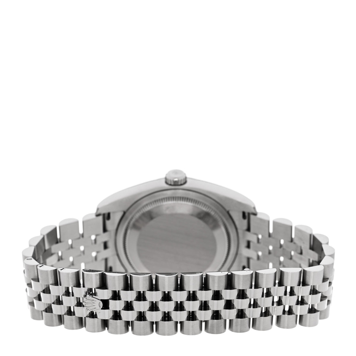 Stainless Steel 18K White Gold Diamond 36mm Oyster Perpetual Datejust Watch Black 116234