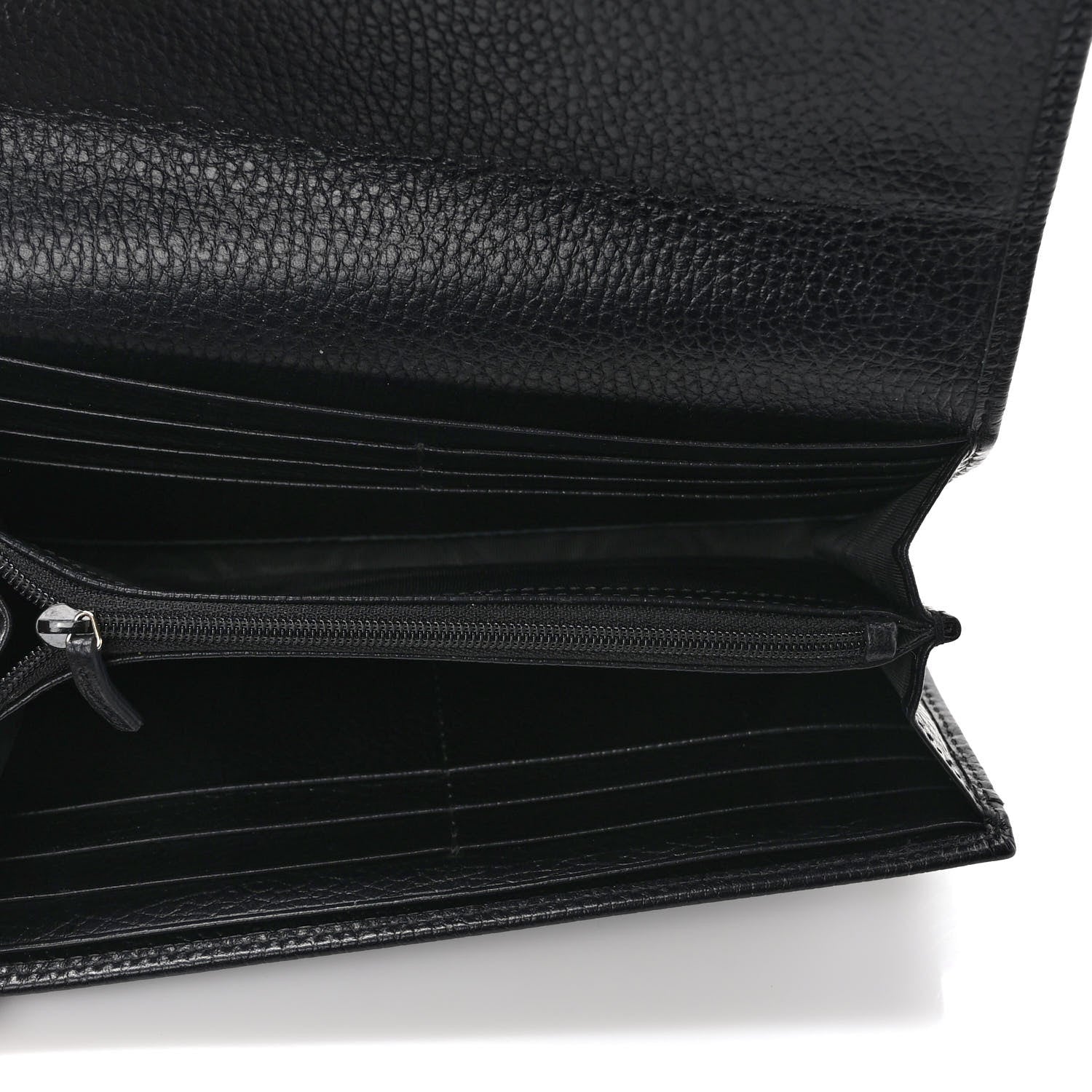 Gucci Dollar Calfskin GG Marmont Continental Wallet Black 5 of 7