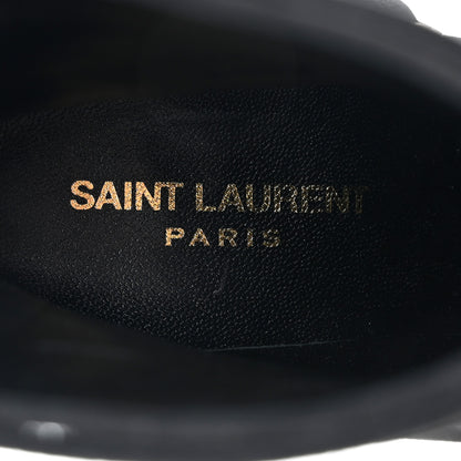 Saint Laurent Cashmere Lou 75 Strap Zip Boots 38.5 Black 6 of 8