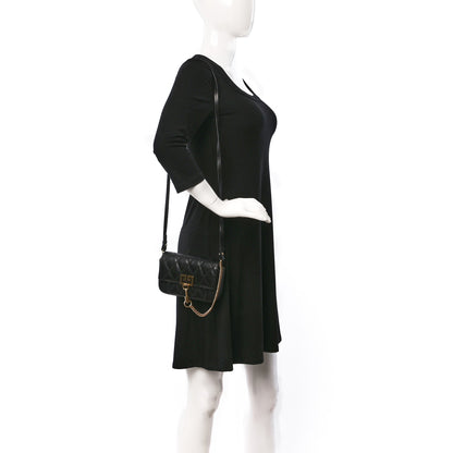 Givenchy Goatskin Quilted GV3 Mini Pocket Convertible Bag Black 2 of 9