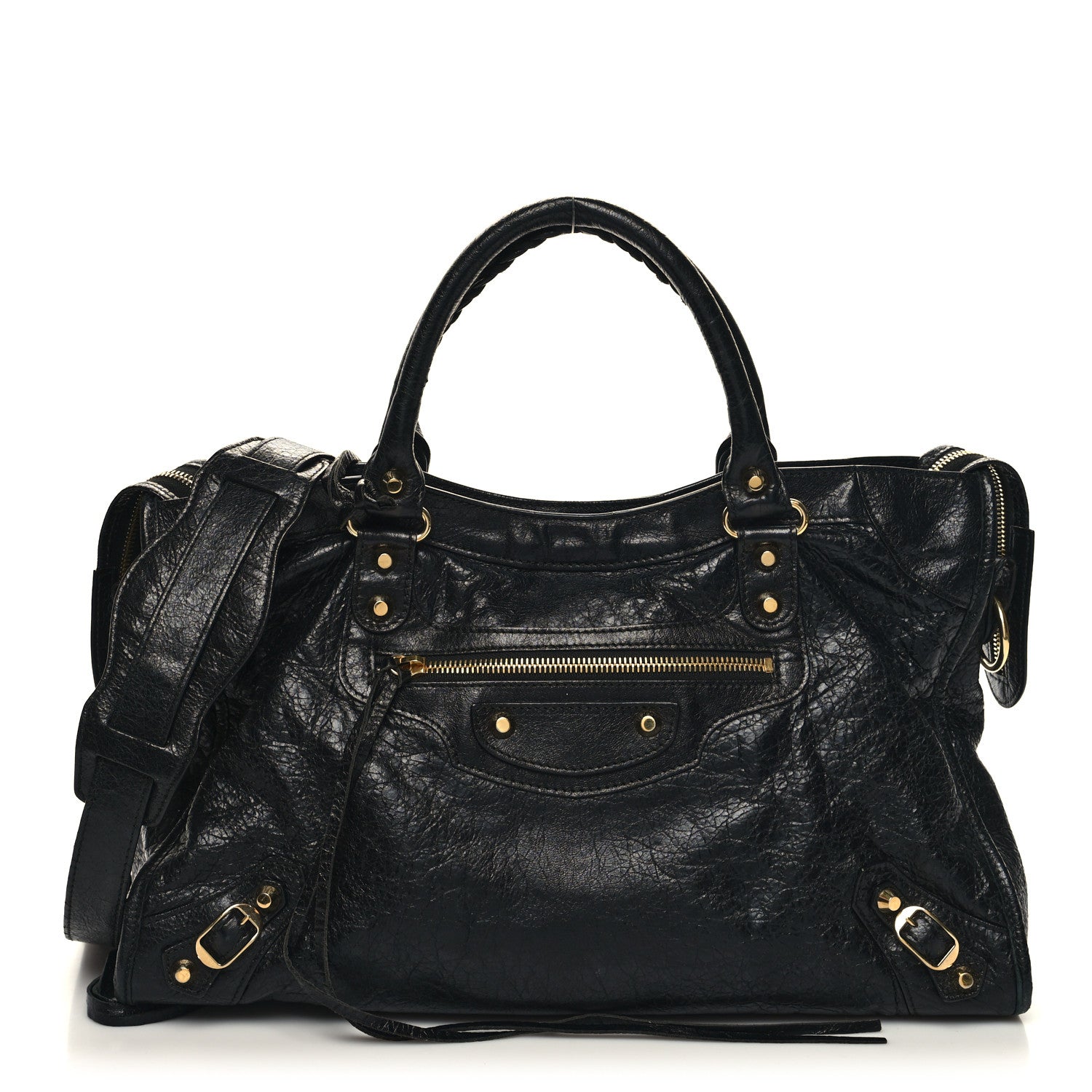 Balenciaga Agneau Classic Gold Hardware City Black 3 of 12