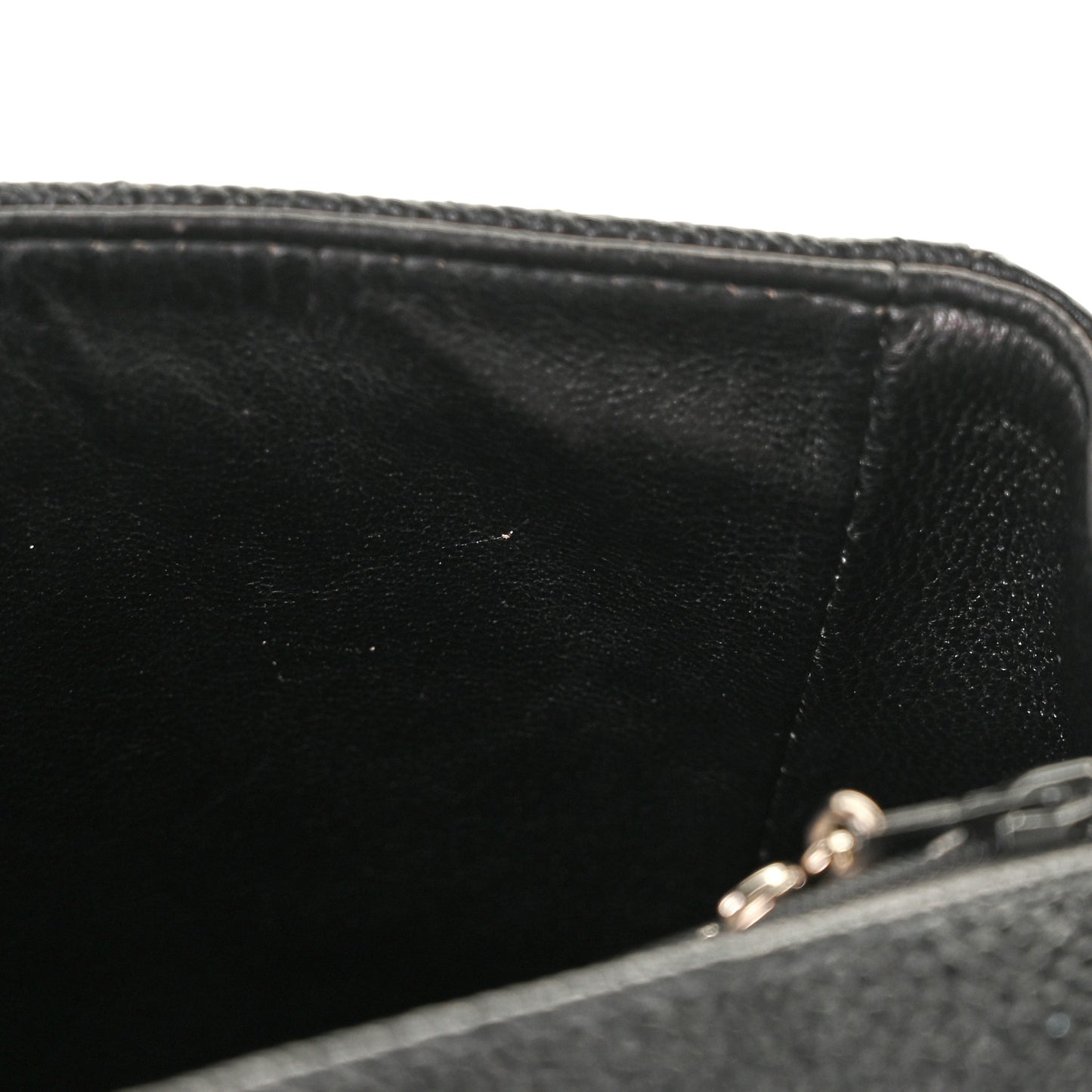 Caviar Quilted Mini Square Flap Black
