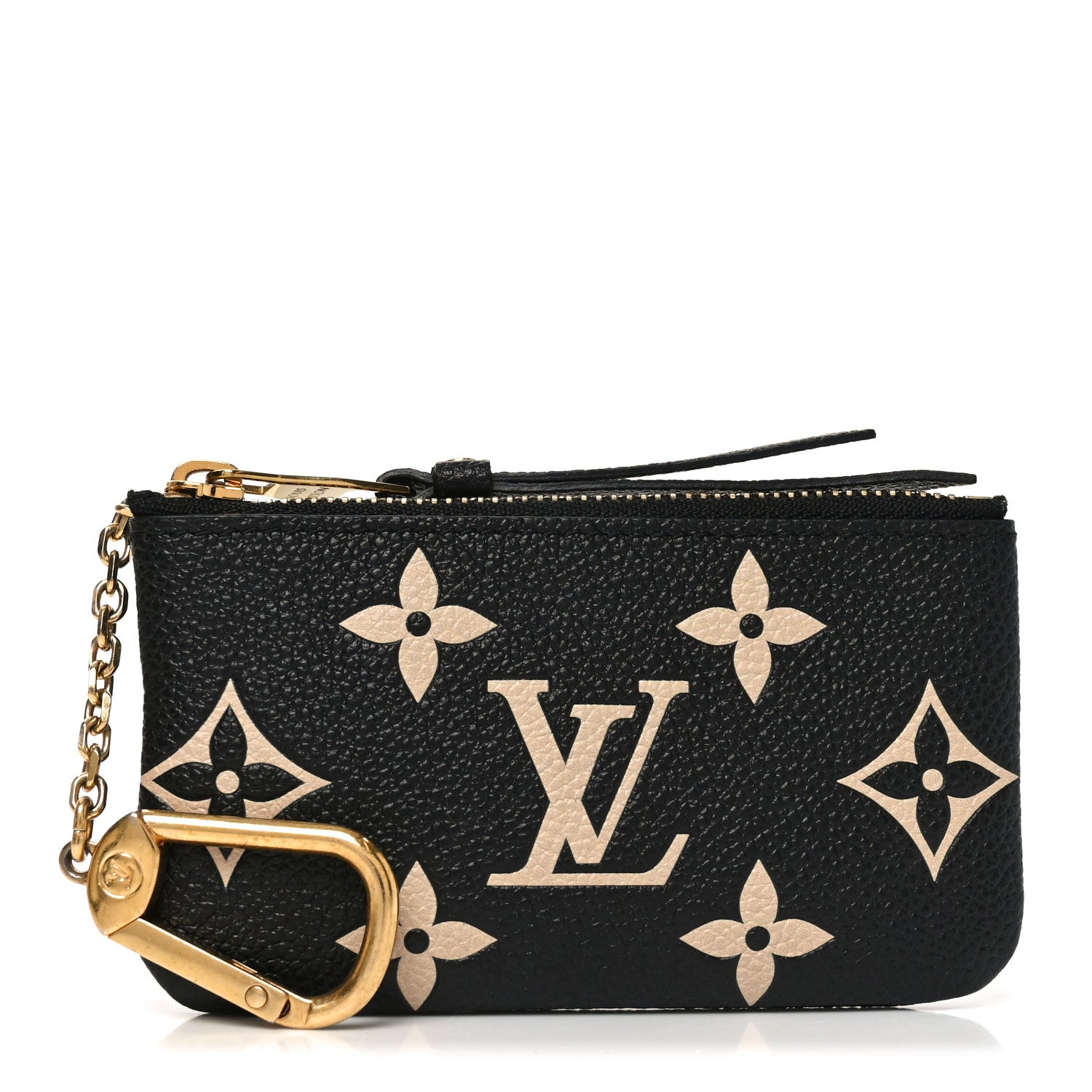 Louis Vuitton Empreinte Monogram Giant Key Pouch Black Beige 1 of 6