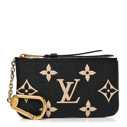 Louis Vuitton Empreinte Monogram Giant Key Pouch Black Beige 1 of 6